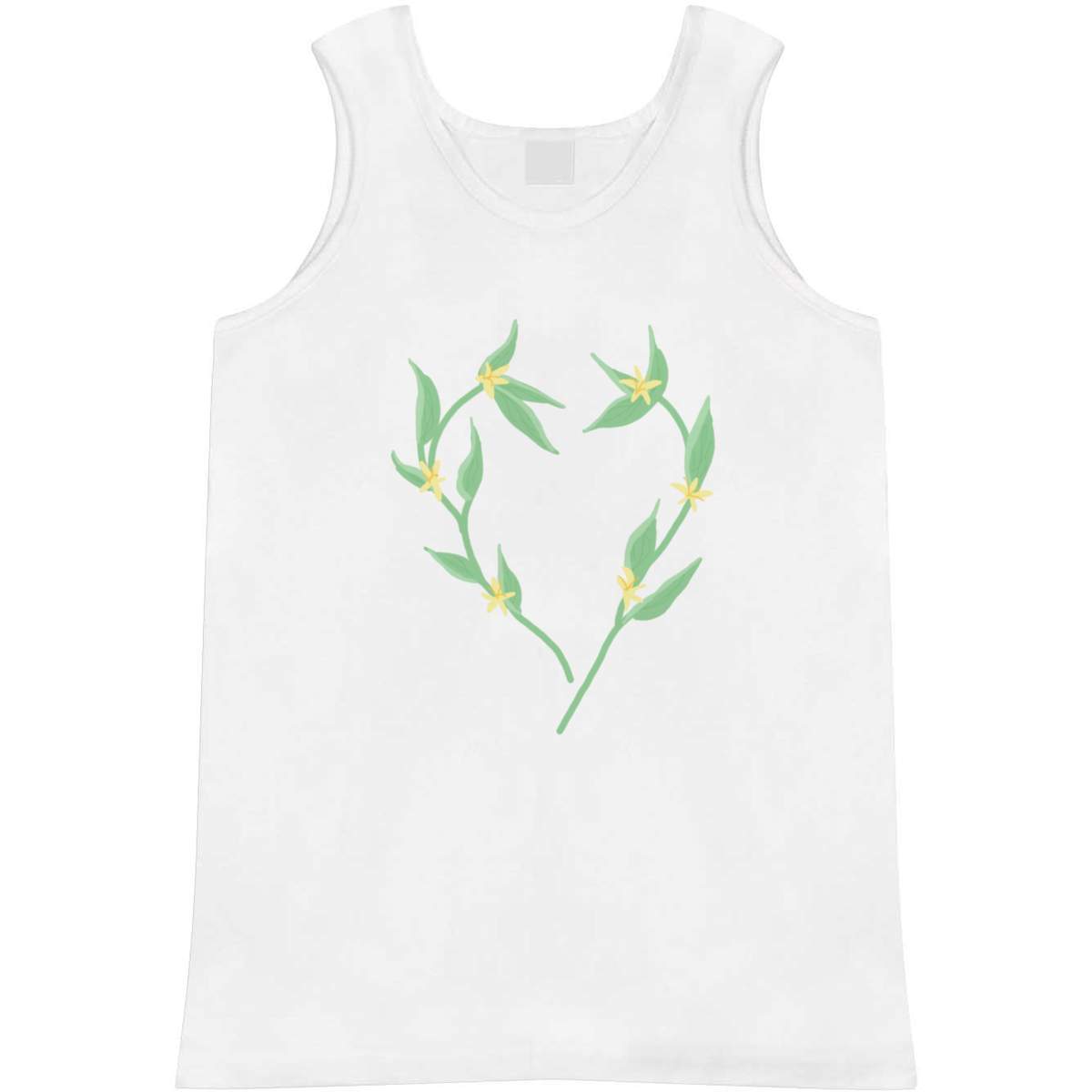 'A Heart Of Flowers ' Adult Vest / Tank Top - Sleeveless Top for Gym, Training, Running, Sports and Summer (AV063812)