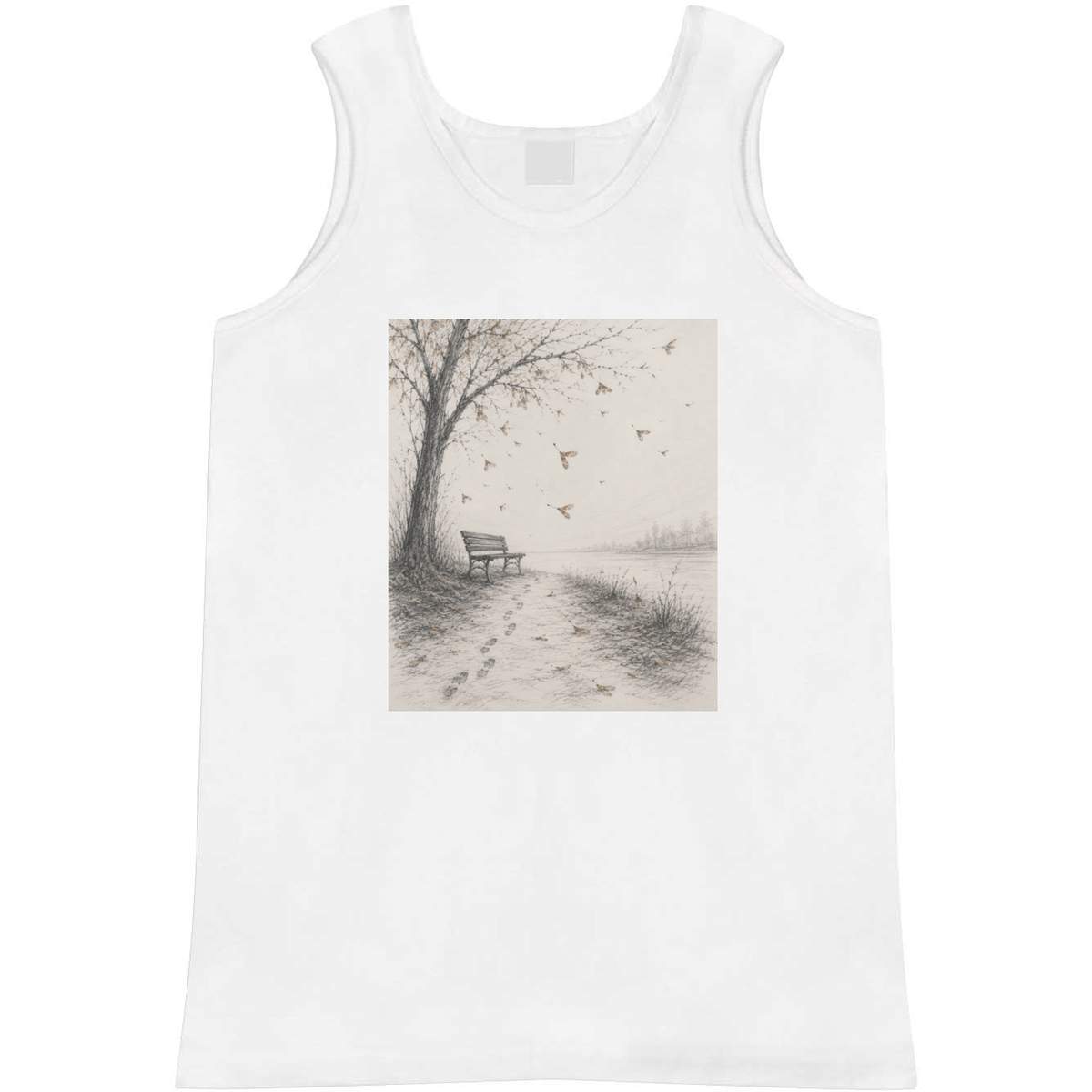 'The Empty Bench' Adult Vest / Tank Top (AV064589)