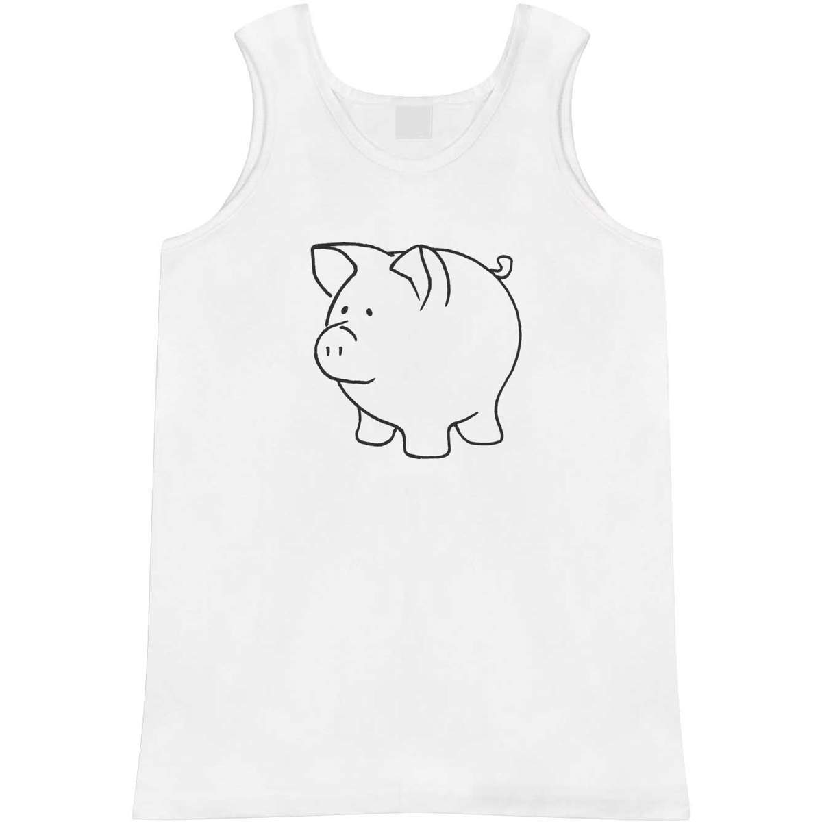 Extra Large 'Pig' Adult Vest / Tank Top (AV00032716)