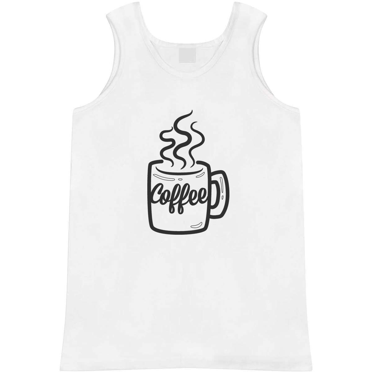 Extra Large 'Mug Of Coffee' Adult Vest / Tank Top (AV00040436)