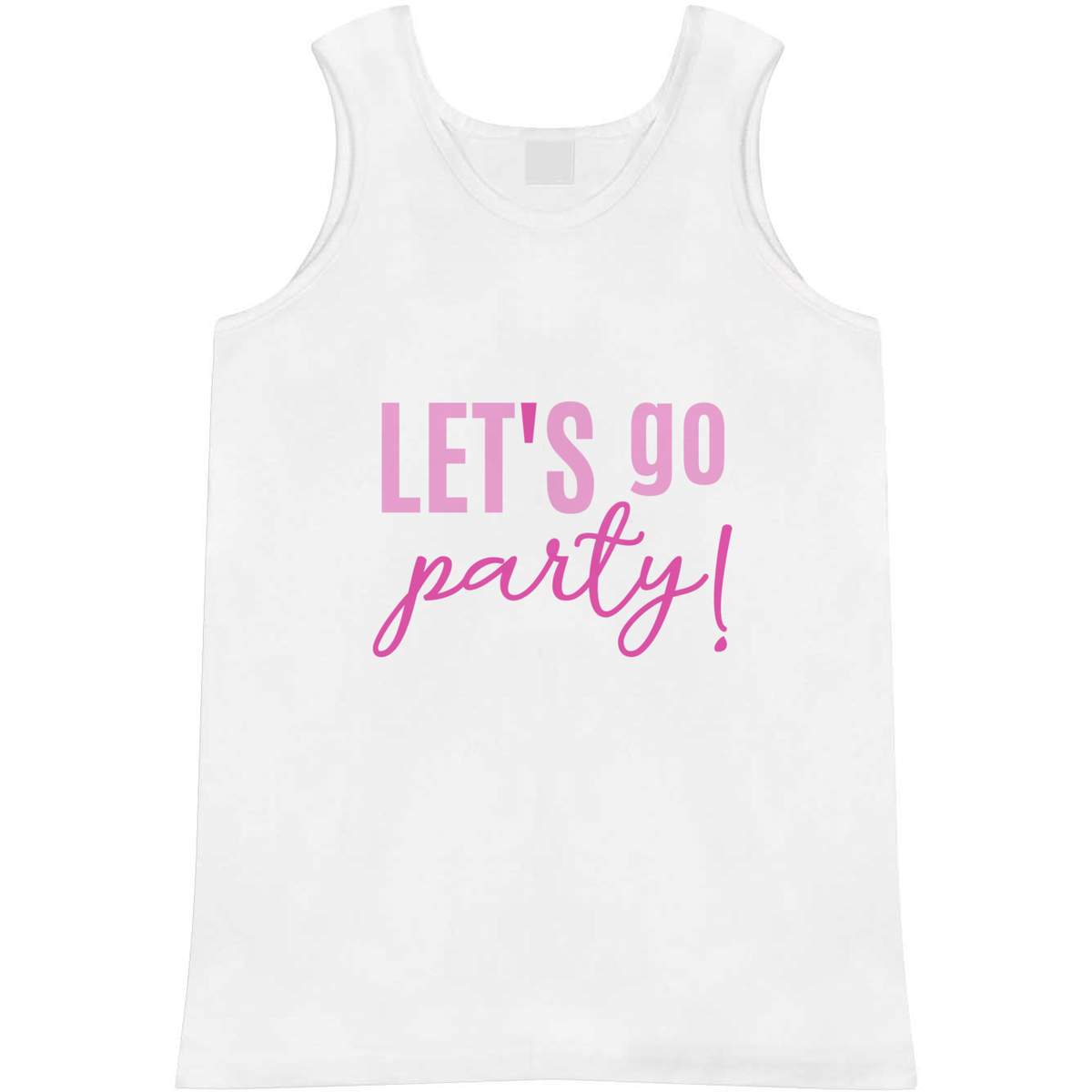 Extra Large 'Let's Party' Adult Vest / Tank Top (AV00105870)