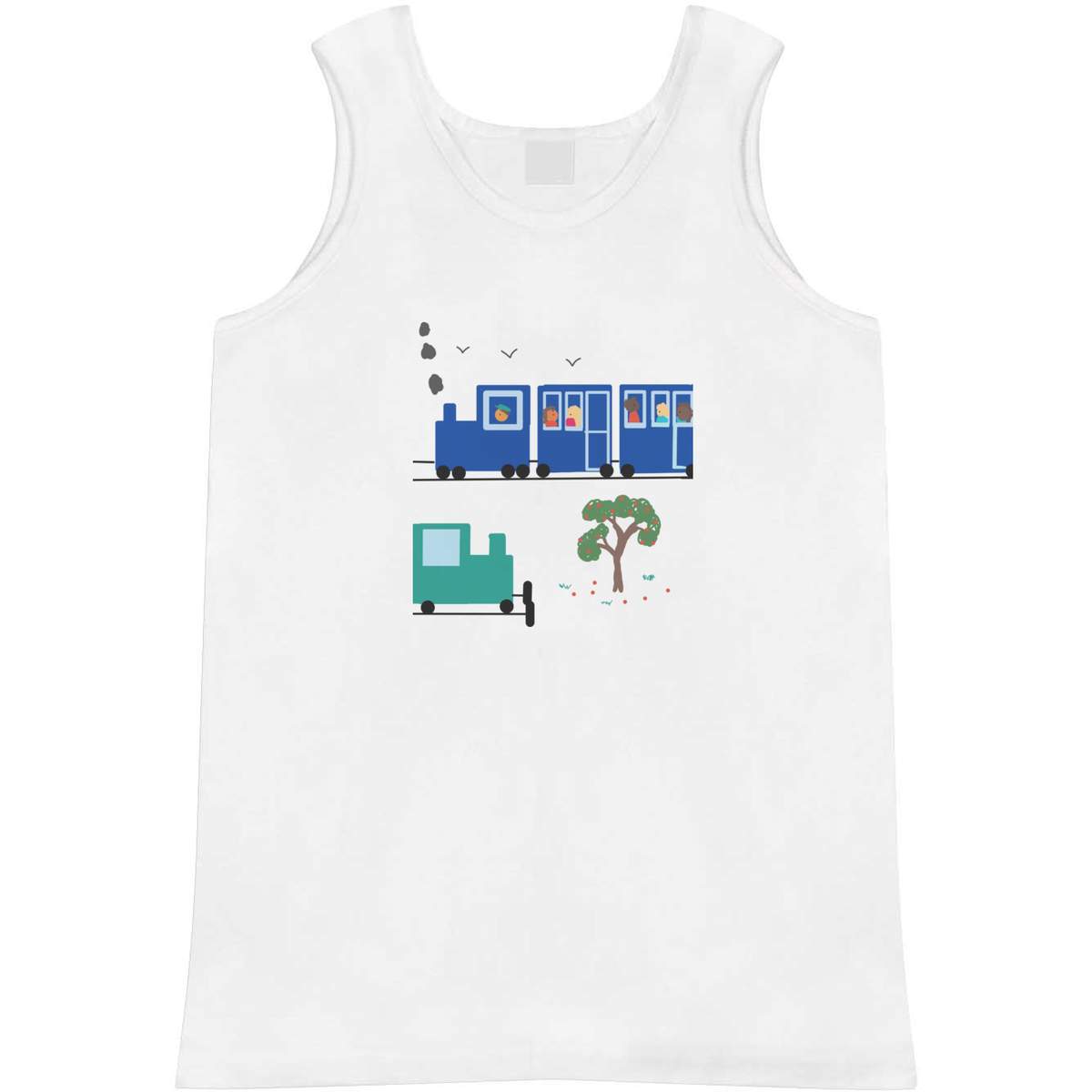 Extra Large 'At the train station' Adult Vest / Tank Top (AV00109146)
