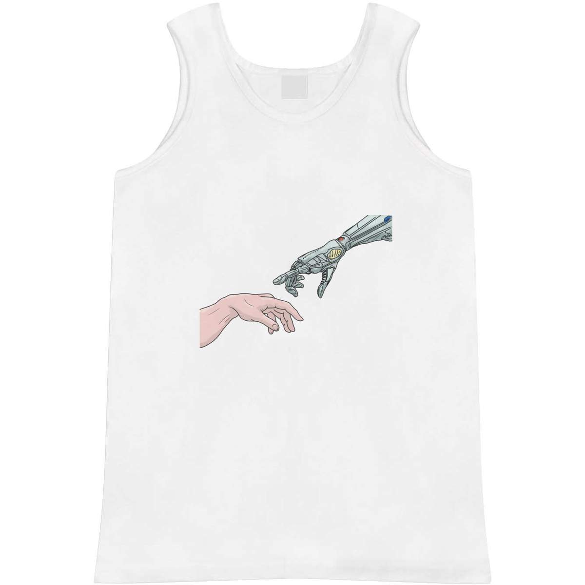 Extra Large 'Human & Robot Hands Touch' Adult Vest / Tank Top (AV00112266)