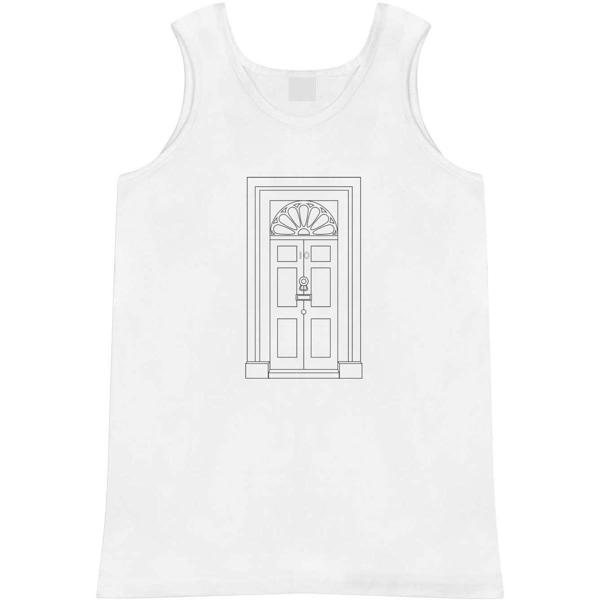 Extra Large 'No. 10 Downing Street Door' Adult Vest / Tank Top (AV00125806)