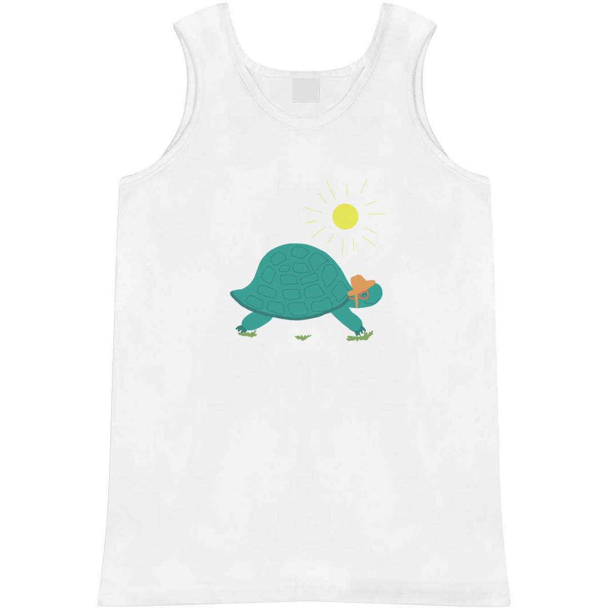 Extra Large 'Tortoise With A Sun Hat And Glasses' Adult Vest / Tank Top (AV00127838)