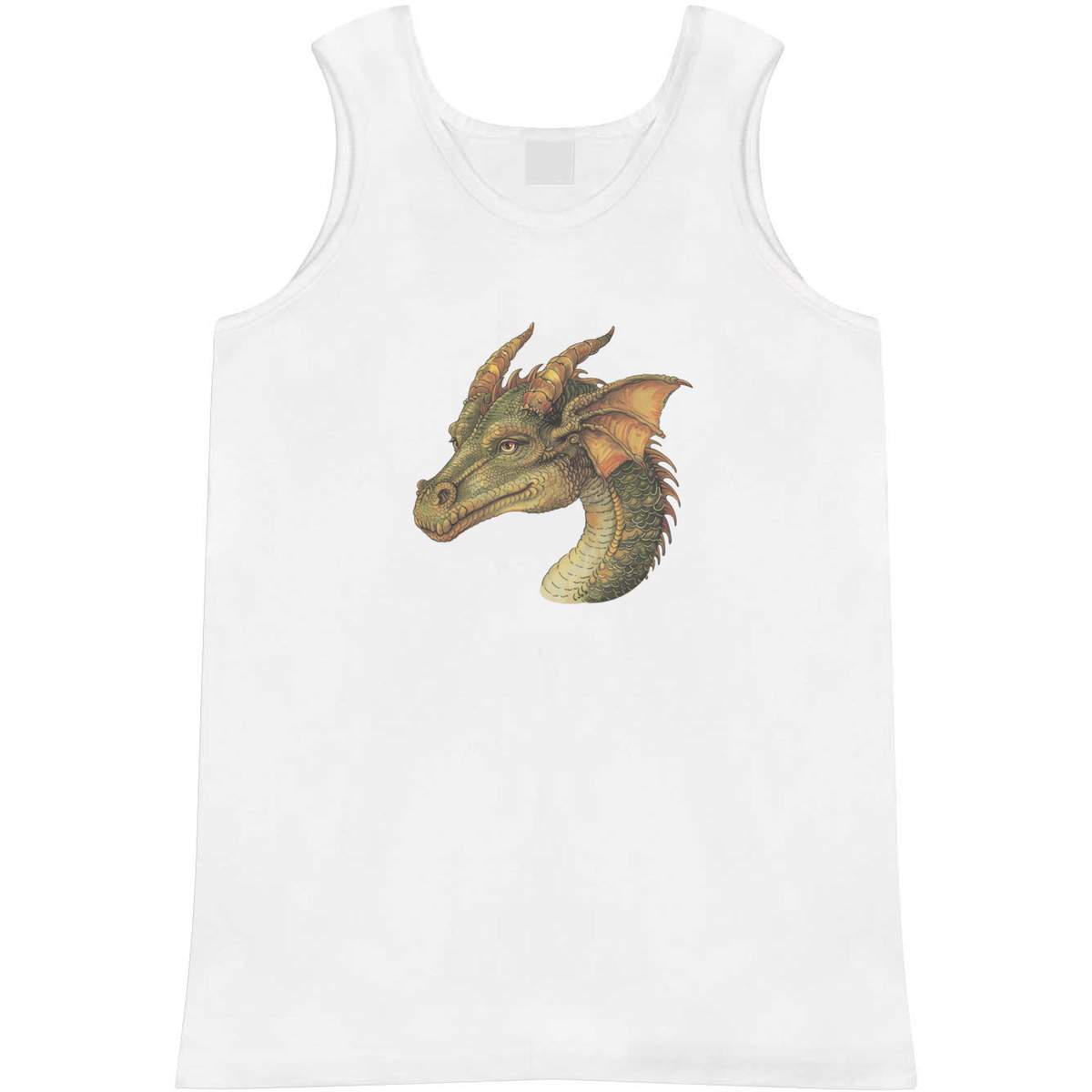 Extra Large 'Green Dragon Head' Adult Vest / Tank Top (AV00134654)