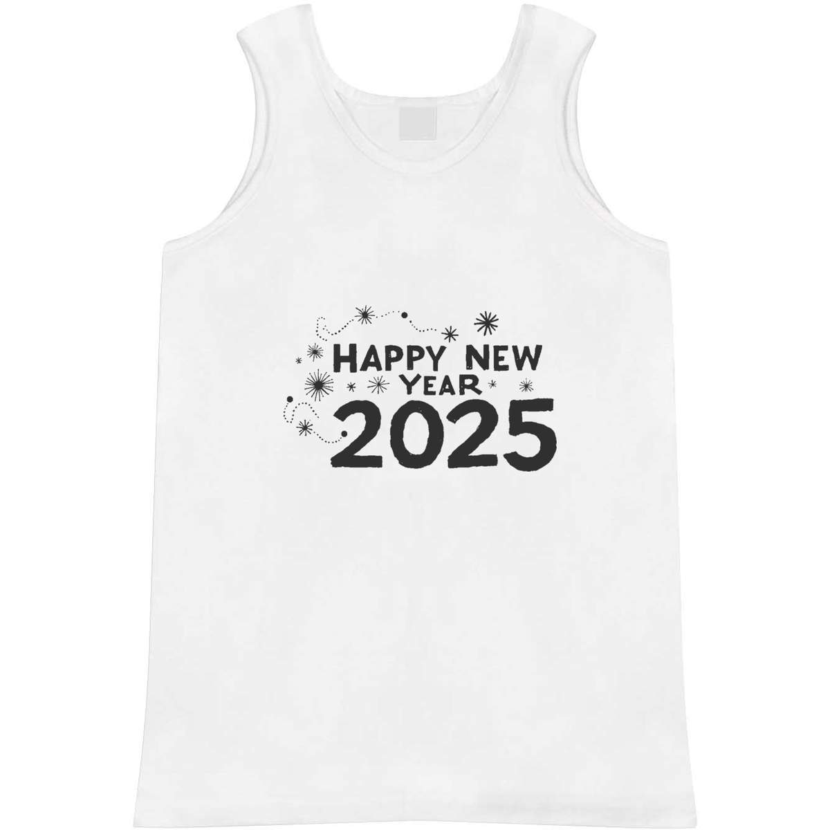Extra Large 'Happy New Year 2025' Adult Vest / Tank Top (AV00139862)