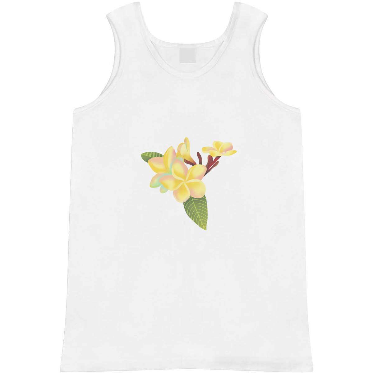 Extra Large 'Hawaiian Plumeria' Adult Vest / Tank Top (AV00141046)