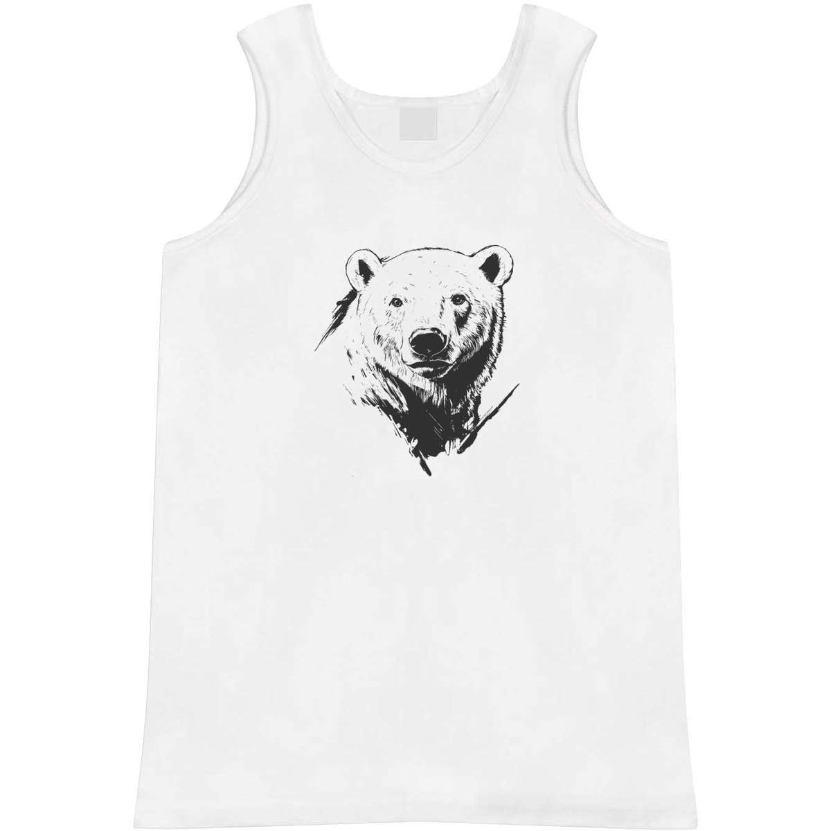 Extra Large 'Polar Bear Portrait' Adult Vest / Tank Top (AV00143762)
