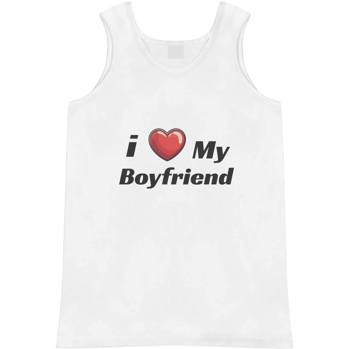 Extra Large 'I Love My Boyfriend' Adult Vest / Tank Top (AV00145706)