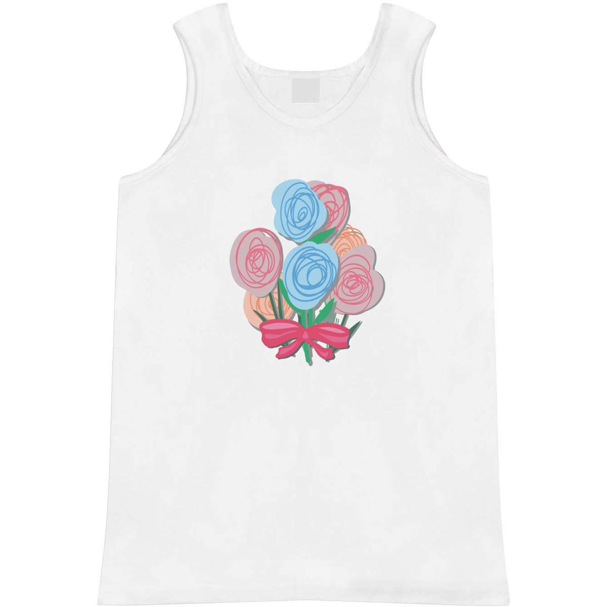 Extra Large 'Bouquet Of Flowers' Adult Vest / Tank Top (AV00149990)