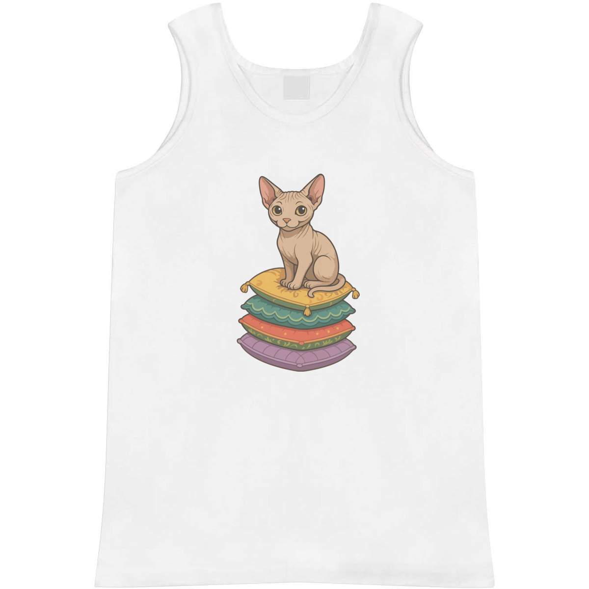 Extra Large 'Relaxed Sphinx Cat' Adult Vest / Tank Top (AV00162466)