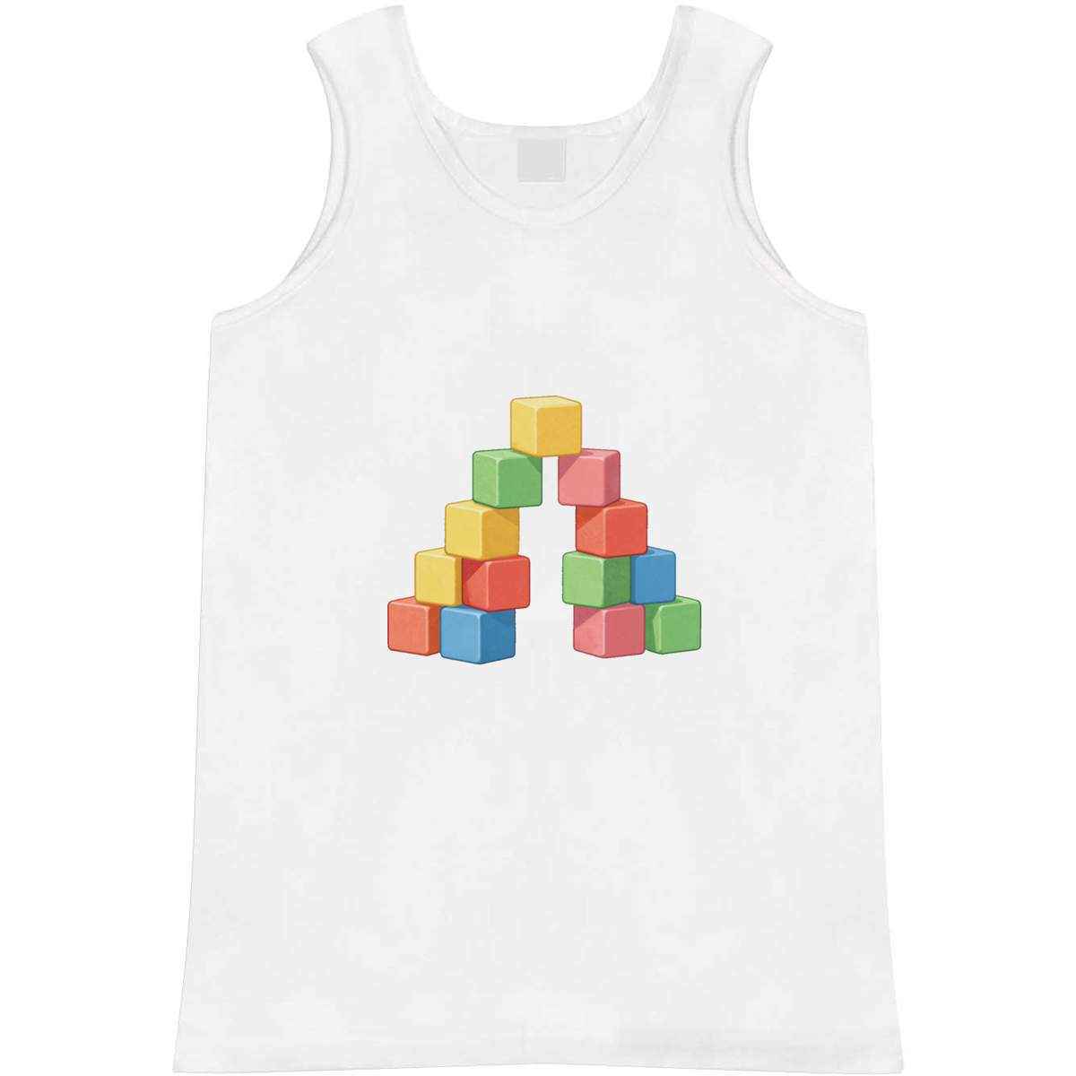 Extra Large 'Building Blocks' Adult Vest / Tank Top (AV00181718)