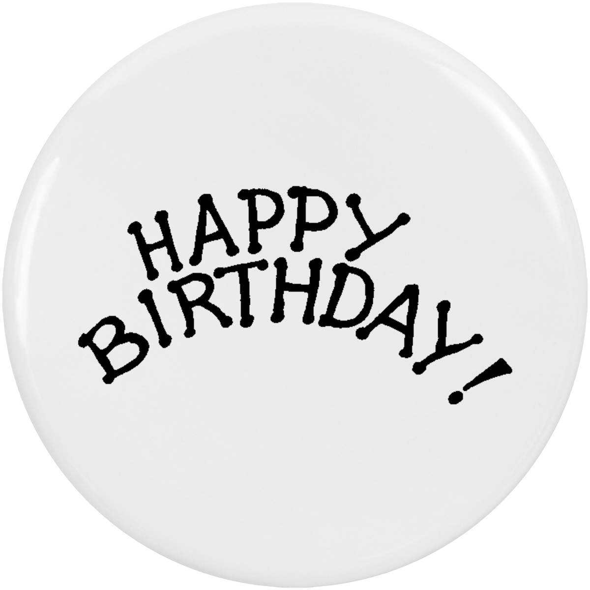 2 x 38mm 'Happy Birthday' Small Button Pin Badges (BB00022794)