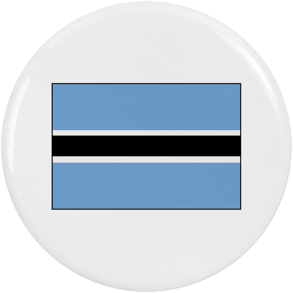2 x 38mm 'Botswana Flag' Small Button Pin Badges (BB00057168)