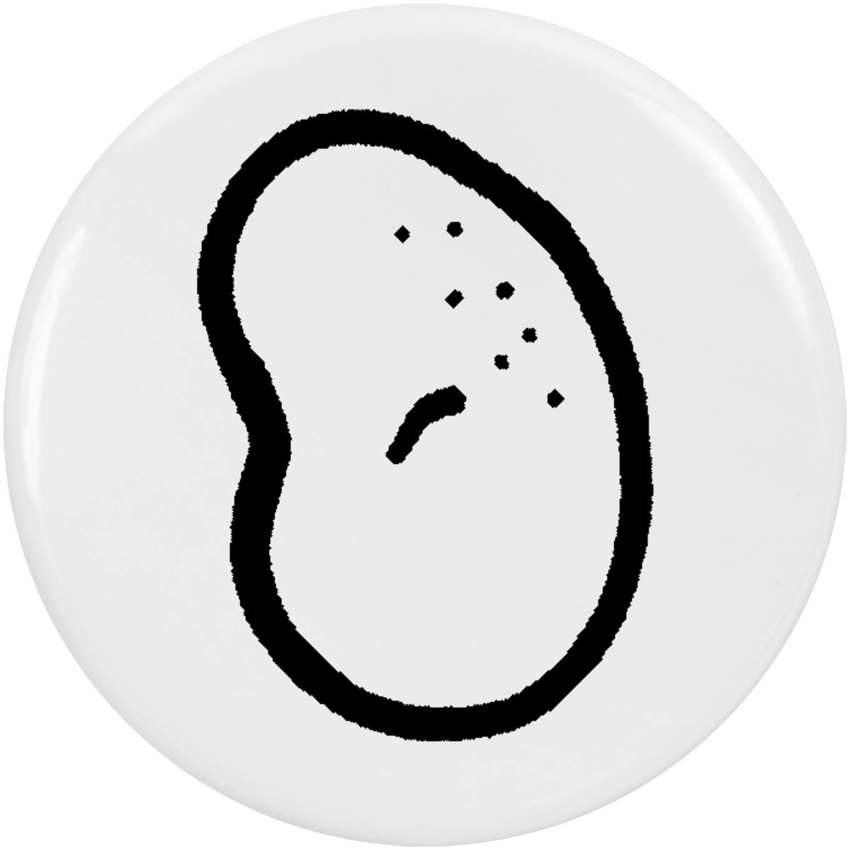 2 x 38mm 'potato' Small Button Pin Badges (BB00103583)