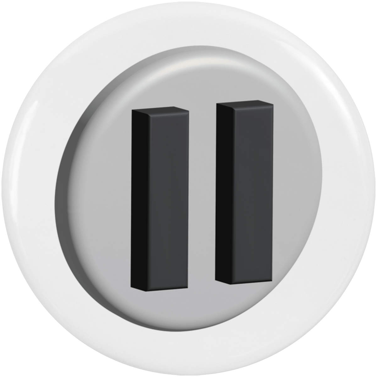 2 x 38mm 'Pause Button' Small Button Pin Badges (BB00123913)