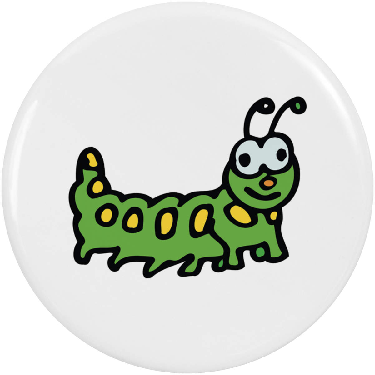 2 x 38mm 'Colourful Caterpillar' Small Button Pin Badges (BB00134103)