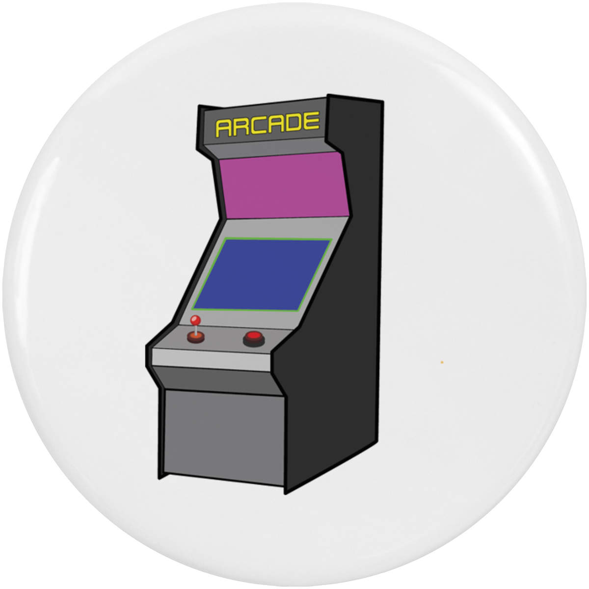 2 x 'Arcade Video Game' Button Badges - 38mm - Pin Back / Lapel Badges for Clothes, Bags, Accessories and Gifts (BB00155222)