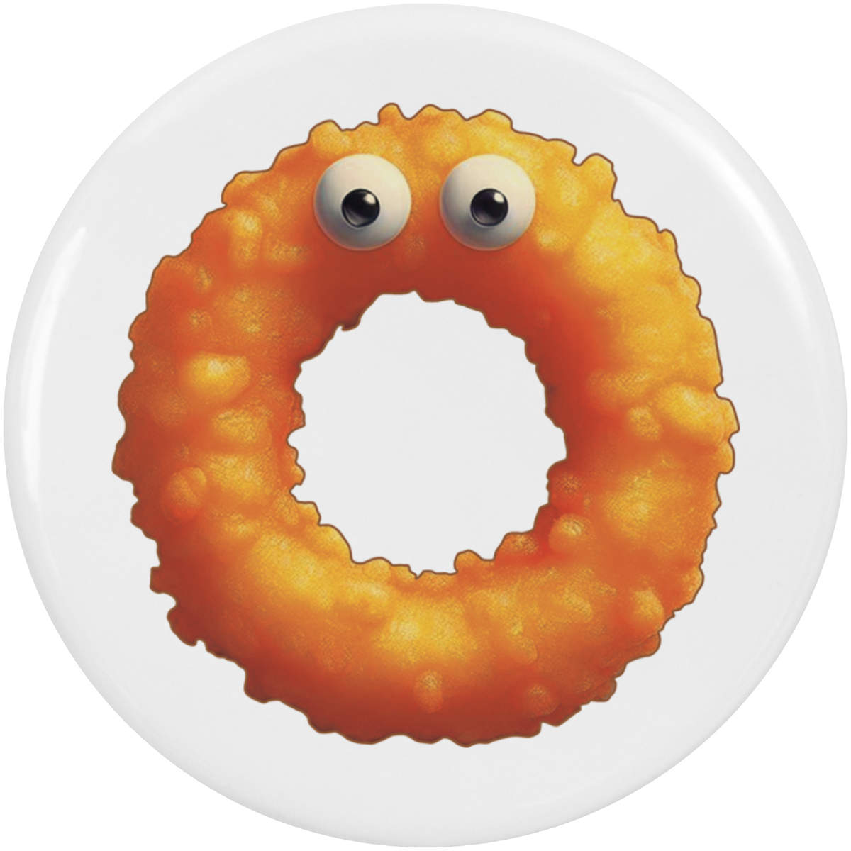 2 x 38mm 'Funny Fried Onion Ring' Small Button Pin Badges (BB00157754)
