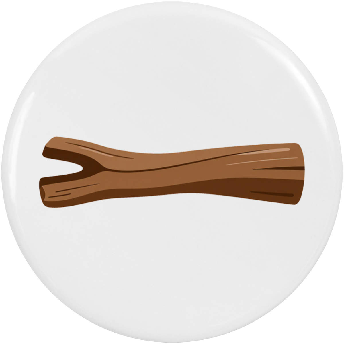 2 x 'Driftwood Stick' Button Badges - 38mm - Pin Back / Lapel Badges for Clothes, Bags, Accessories and Gifts (BB00159844)