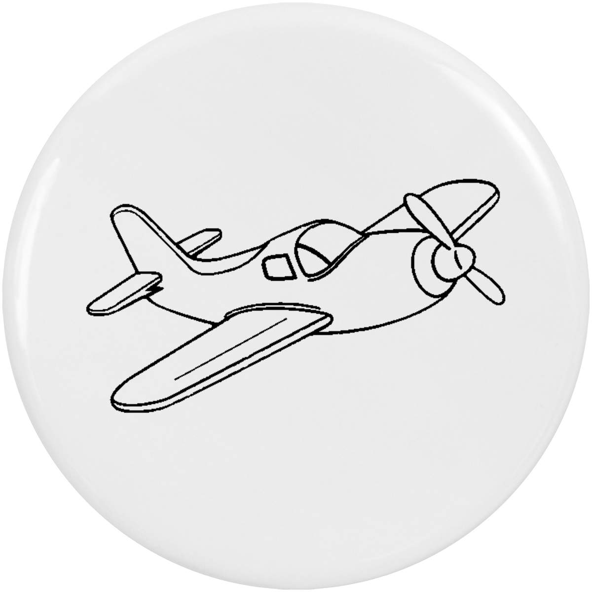 2 x 'Toy Airplane' Button Badges - 38mm - Pin Back / Lapel Badges for Clothes, Bags, Accessories and Gifts (BB00165616)