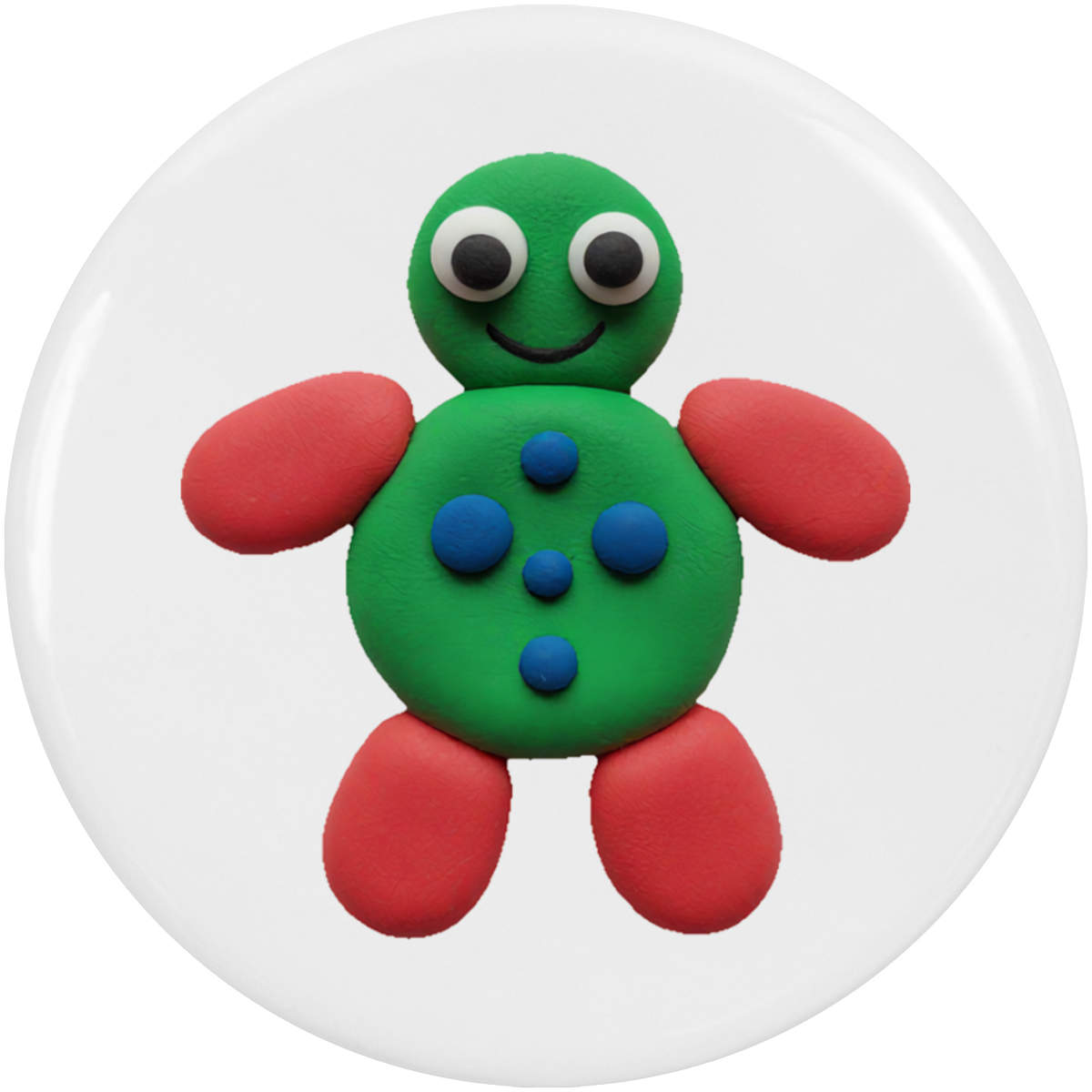 2 x 38mm 'Modeling Dough' Small Button Pin Badges (BB00165651)