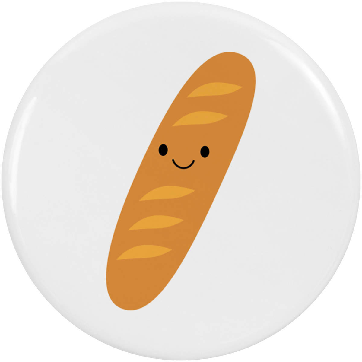 2 x 38mm 'Happy French Stick' Small Button Pin Badges (BB00166439)