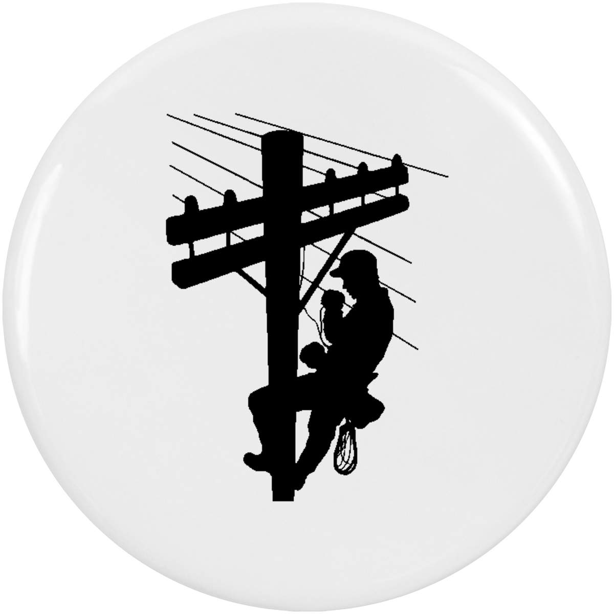 2 x 'Telecoms Engineer' Button Badges - 38mm - Pin Back / Lapel Badges for Clothes, Bags, Accessories and Gifts (BB00167050)