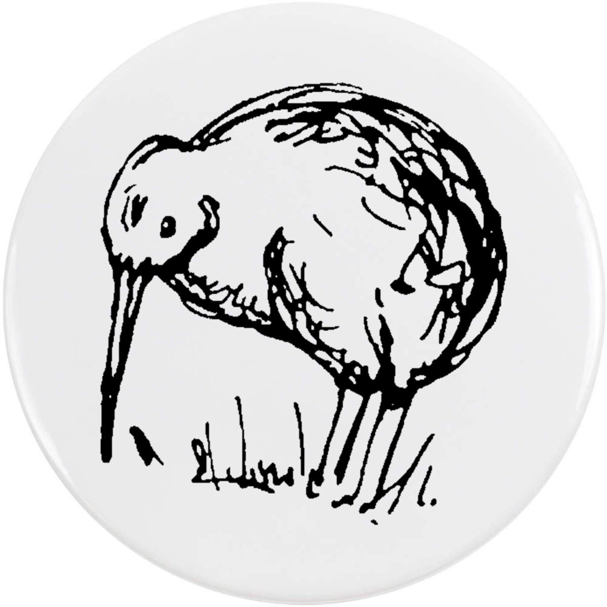 58mm 'Kiwi' Medium Button Pin Badge (BB00011820)