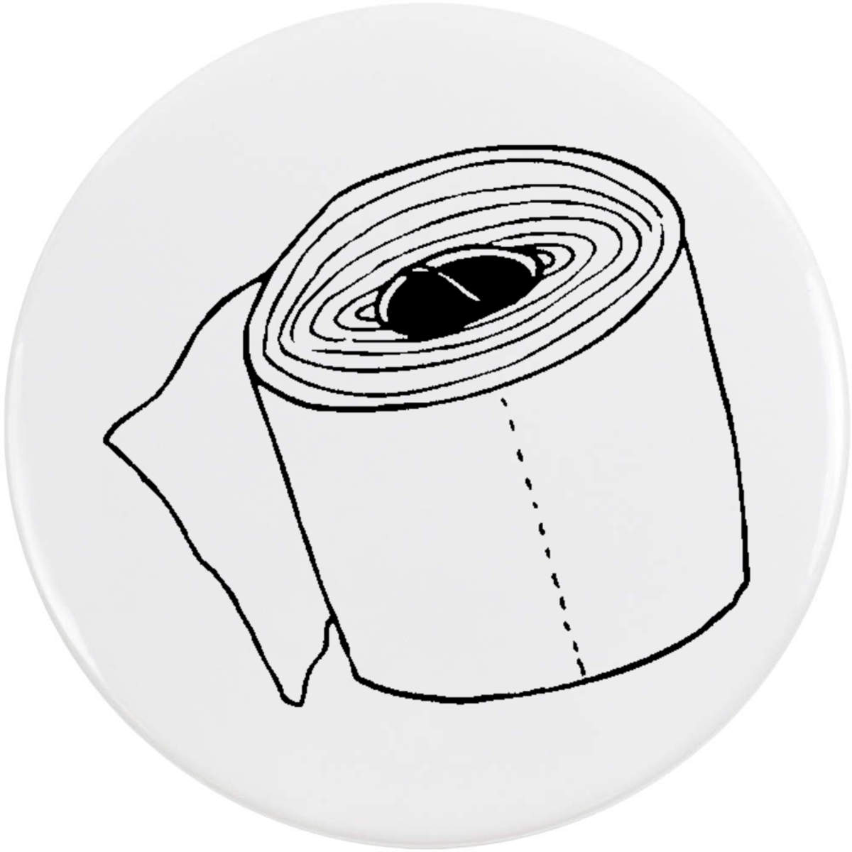 58mm 'Toilet Paper' Medium Button Pin Badge (BB00021990)