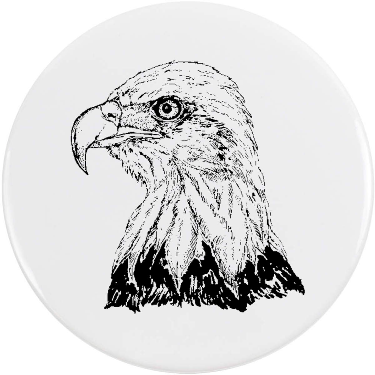 58mm 'Bald Eagle' Medium Button Pin Badge (BB00024998)