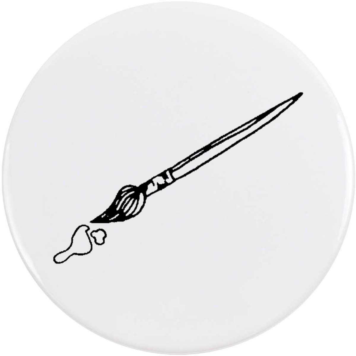 58mm 'Paint Brush' Medium Button Pin Badge (BB00036346)