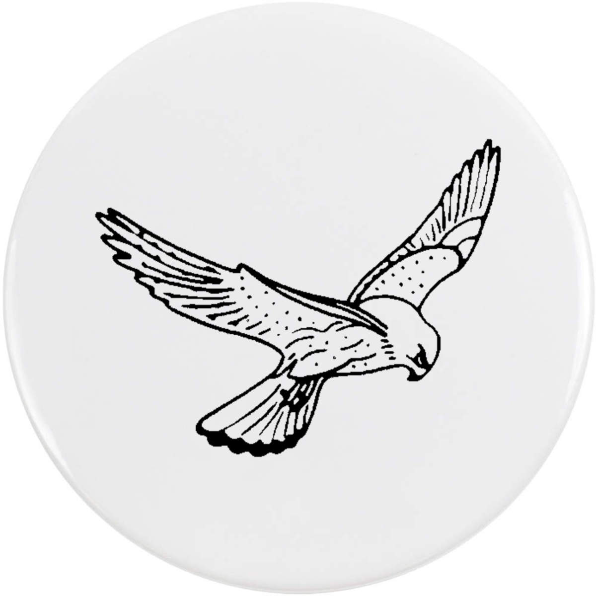 'Kestrel' Button Badge - 58mm - Pin Back / Lapel Badge for Clothes, Bags, Accessories and Gifts (BB00044174)