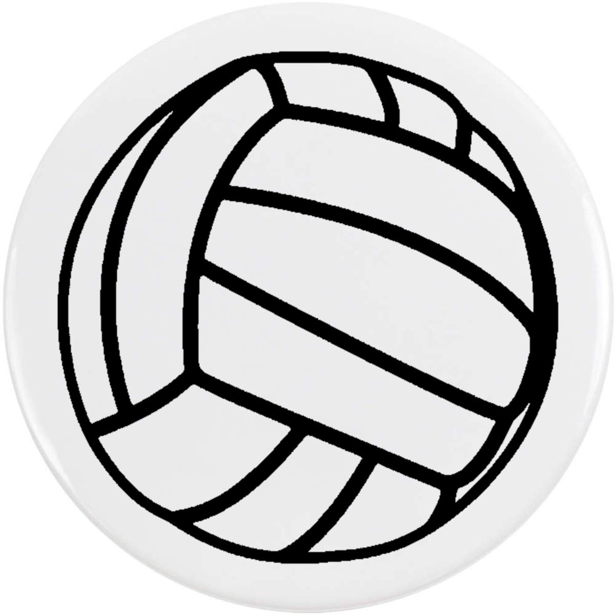 'Volleyball' Button Badge - 58mm - Pin Back / Lapel Badge for Clothes, Bags, Accessories and Gifts (BB00119884)