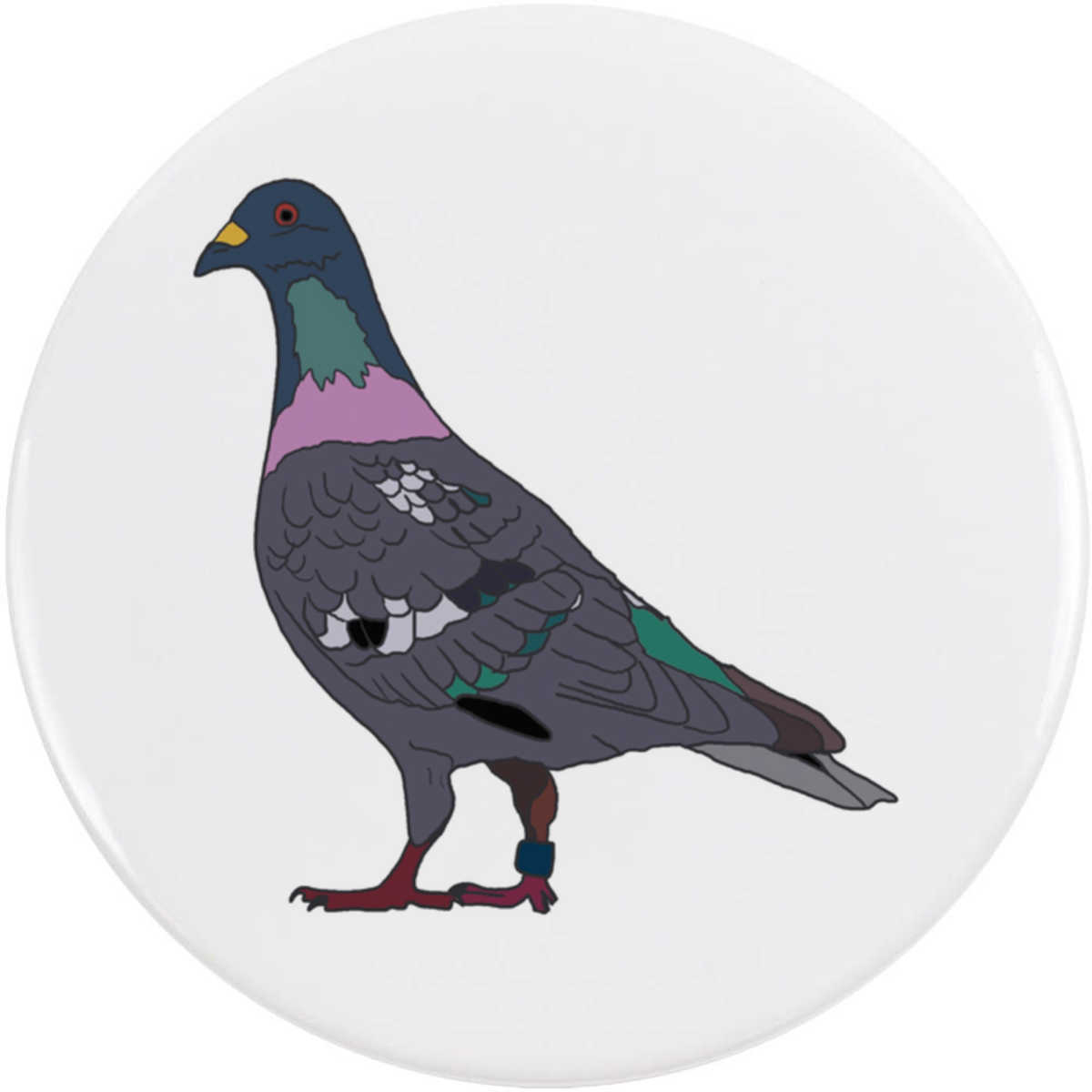 'Racing Pigeon' Button Badge - 58mm - Pin Back / Lapel Badge for Clothes, Bags, Accessories and Gifts (BB00123748)
