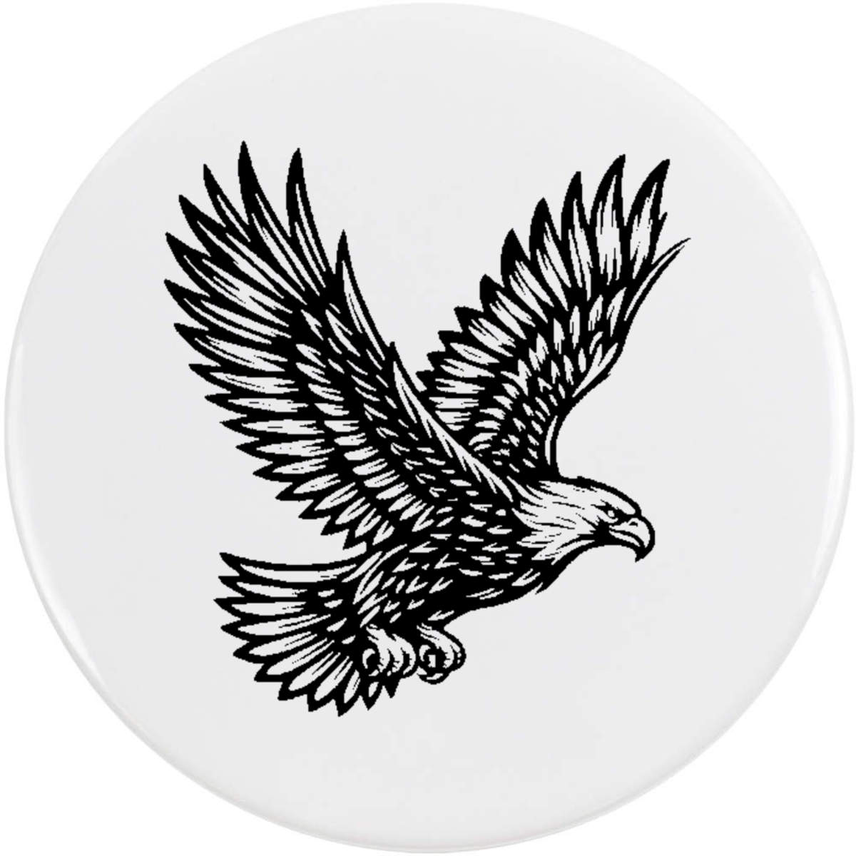 58mm 'Eagle Flying' Medium Button Pin Badge (BB00126629)