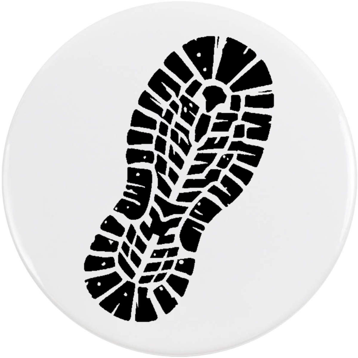 58mm 'Boot Print' Medium Button Pin Badge (BB00131832)