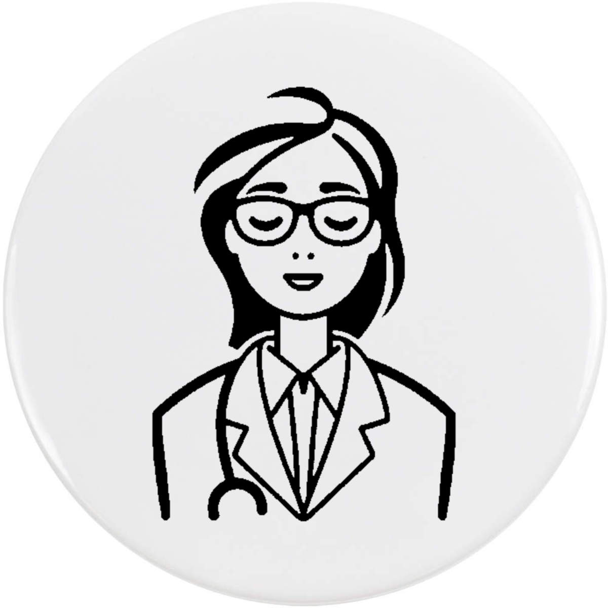 'Woman Doctor' Button Badge - 58mm - Pin Back / Lapel Badge for Clothes, Bags, Accessories and Gifts (BB00132386)