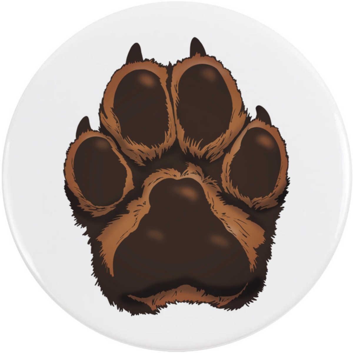 58mm 'Paw Print' Medium Button Pin Badge (BB00135748)