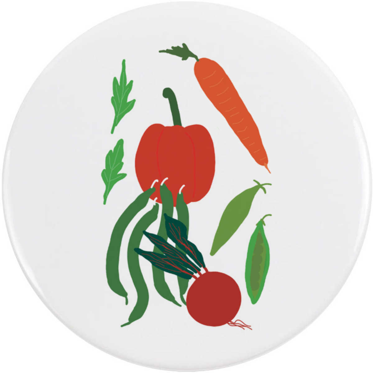 'Salad & Vegetables' Button Badge - 58mm - Pin Back / Lapel Badge for Clothes, Bags, Accessories and Gifts (BB00136384)