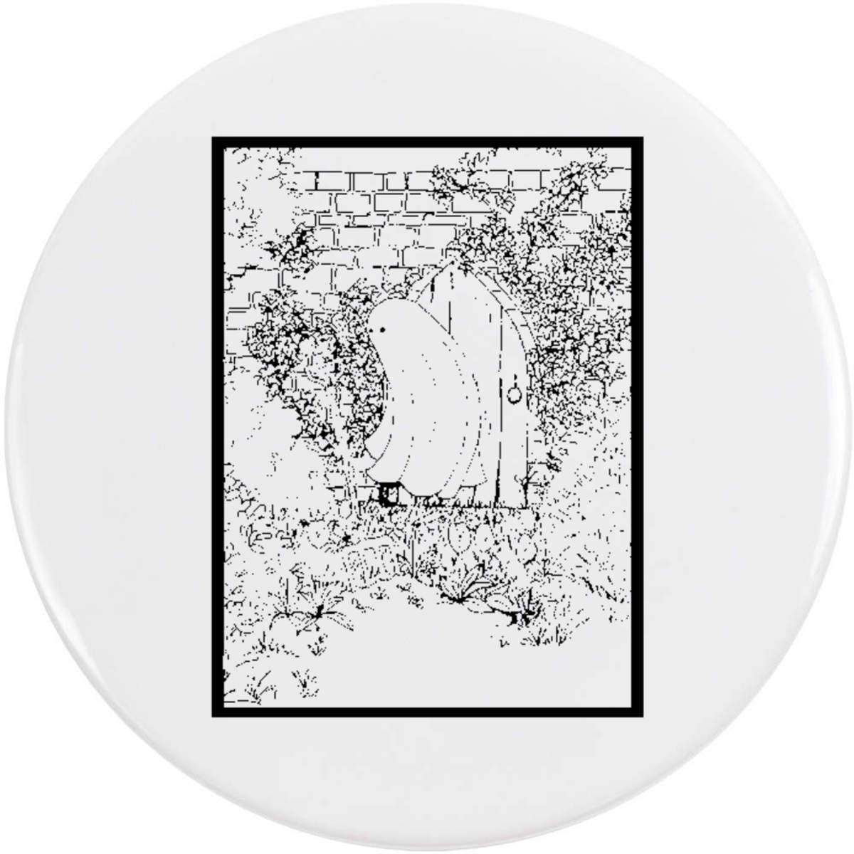 'The Secret Garden' Button Badge - 58mm - Pin Back / Lapel Badge for Clothes, Bags, Accessories and Gifts (BB00140310)