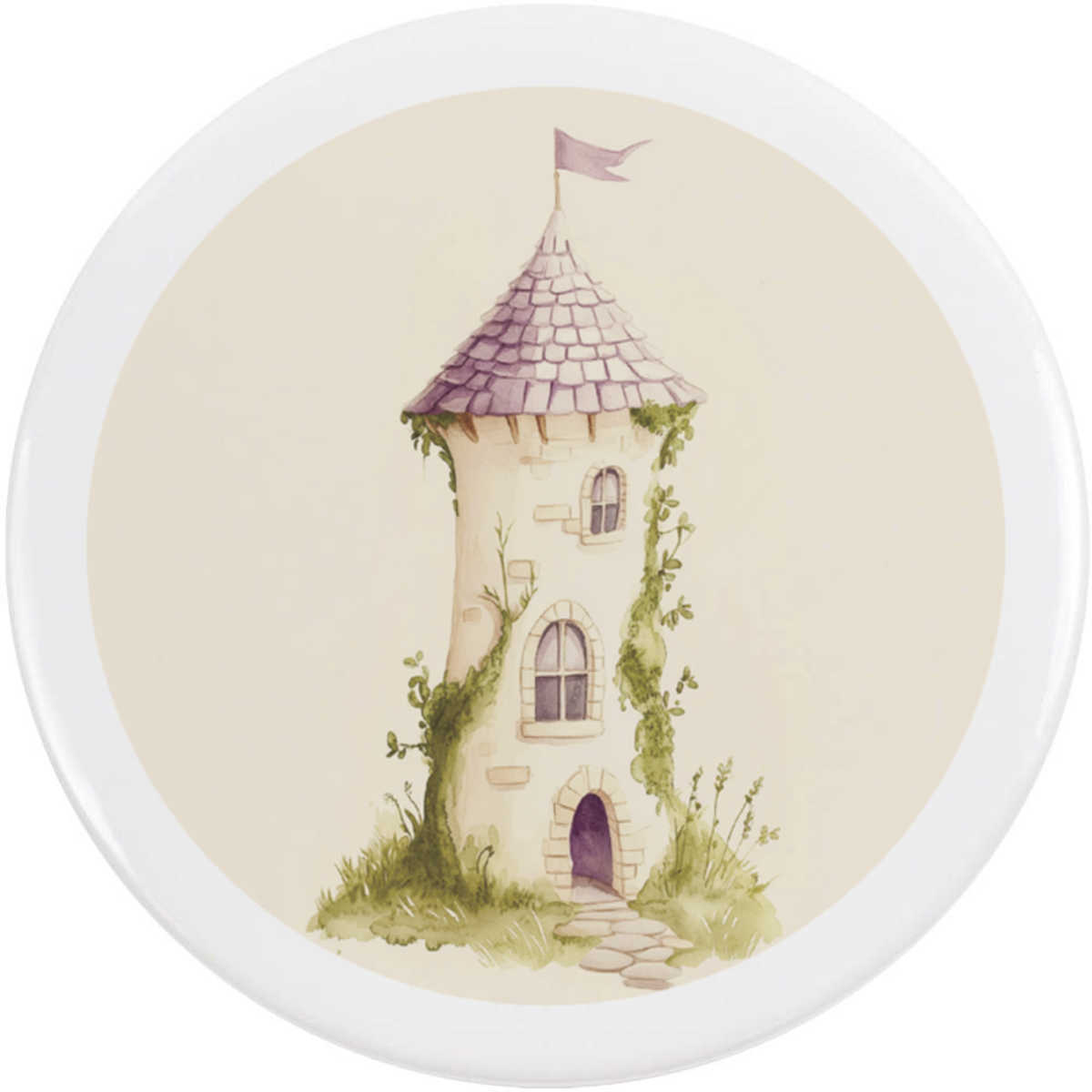 58mm 'Fairytale Tower' Medium Button Pin Badge (BB00141682)