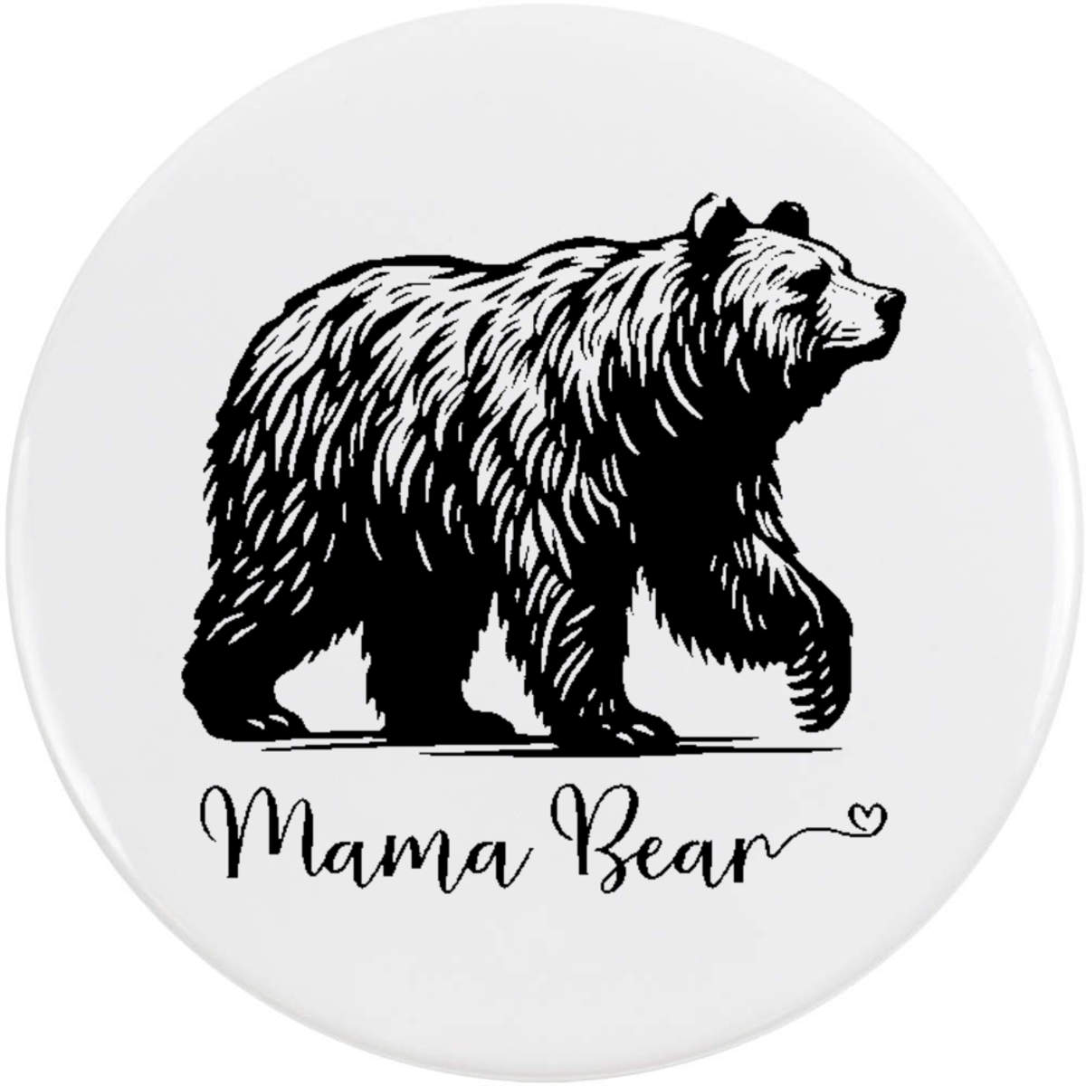 'Mama Bear' Button Badge - 58mm - Pin Back / Lapel Badge for Clothes, Bags, Accessories and Gifts (BB00141790)