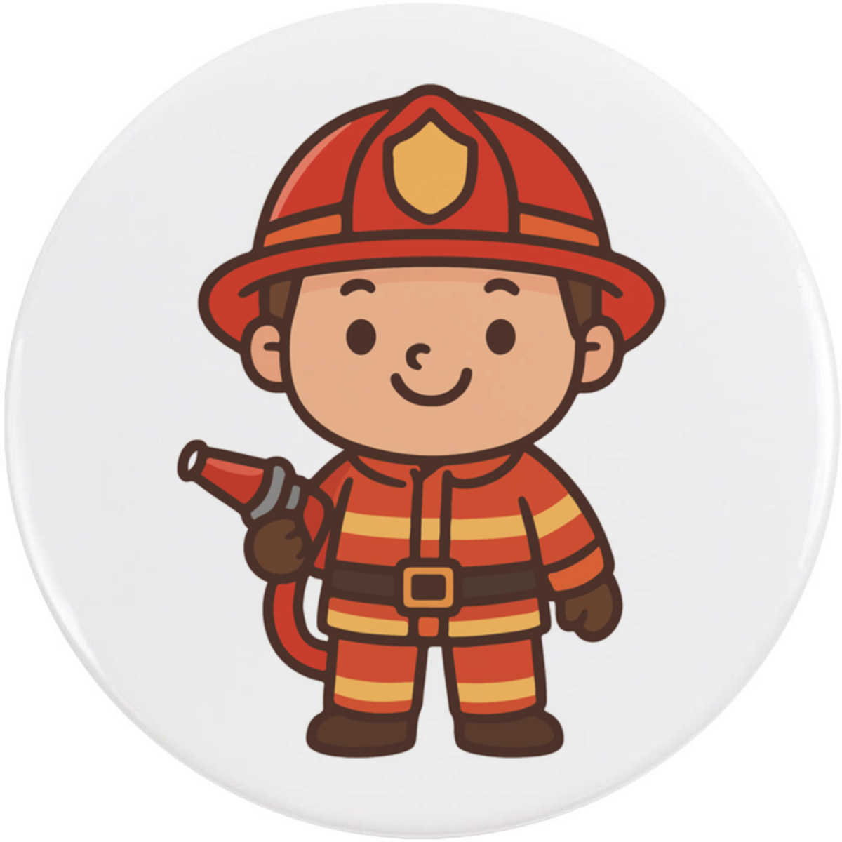 'Fire Fighter Uniform' Button Badge - 58mm - Pin Back / Lapel Badge for Clothes, Bags, Accessories and Gifts (BB00146259)