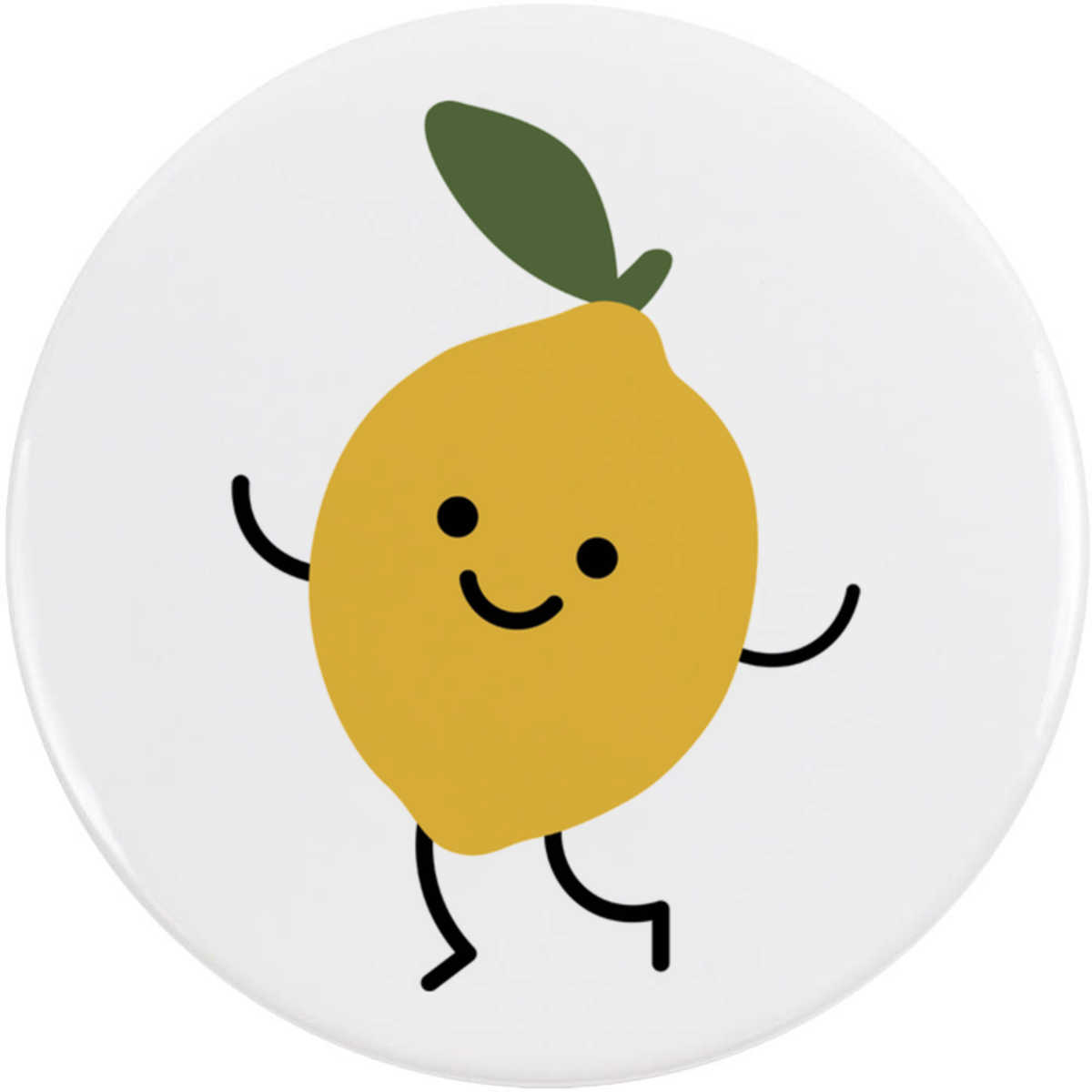 'Happy Lemon' Button Badge - 58mm - Pin Back / Lapel Badge for Clothes, Bags, Accessories and Gifts (BB00146498)