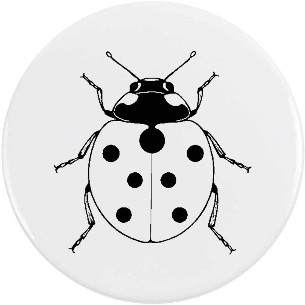 'Ladybird' Button Badge - 58mm - Pin Back / Lapel Badge for Clothes, Bags, Accessories and Gifts (BB00146816)