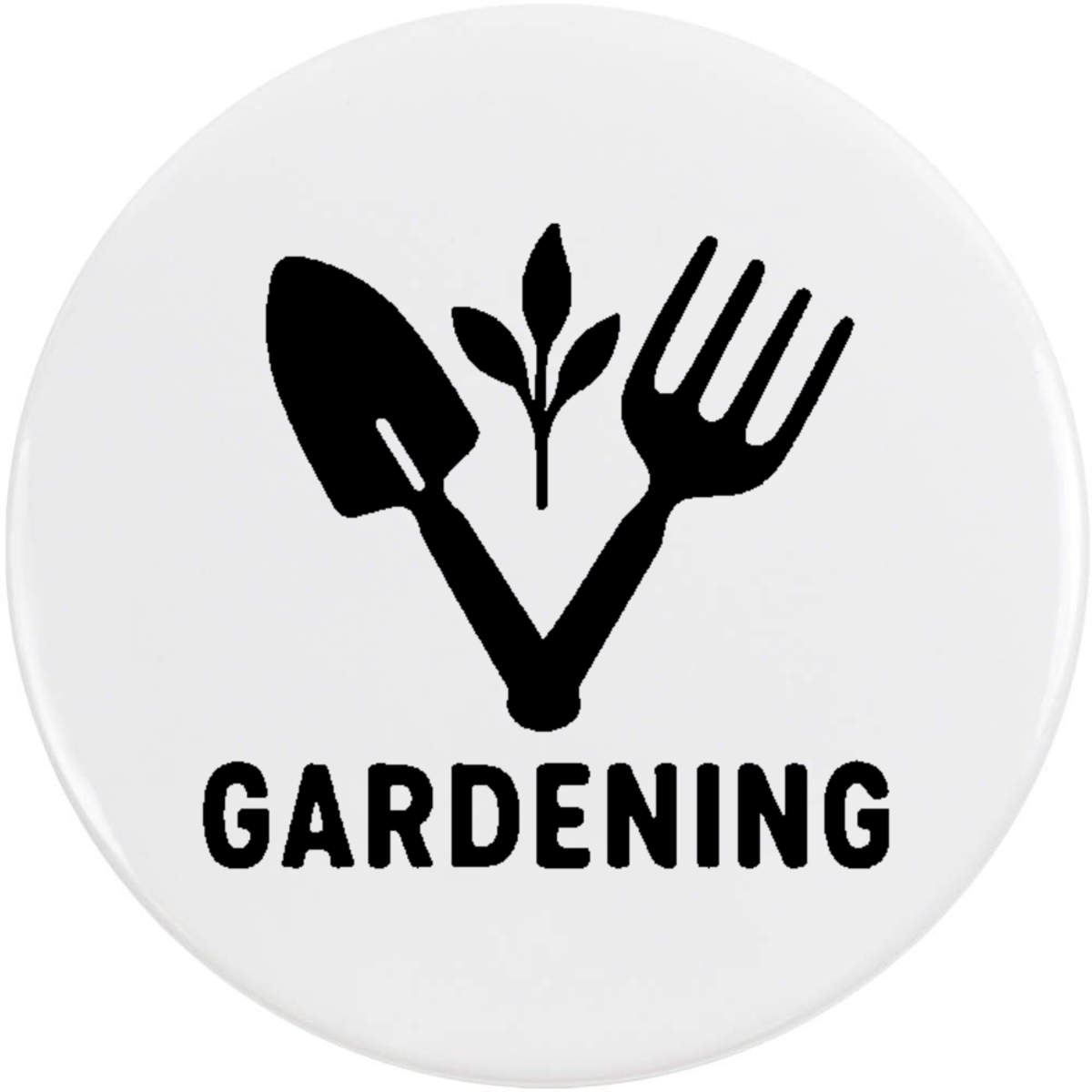 'Gardening Tools Design' Button Badge - 58mm - Pin Back / Lapel Badge for Clothes, Bags, Accessories and Gifts (BB00147348)