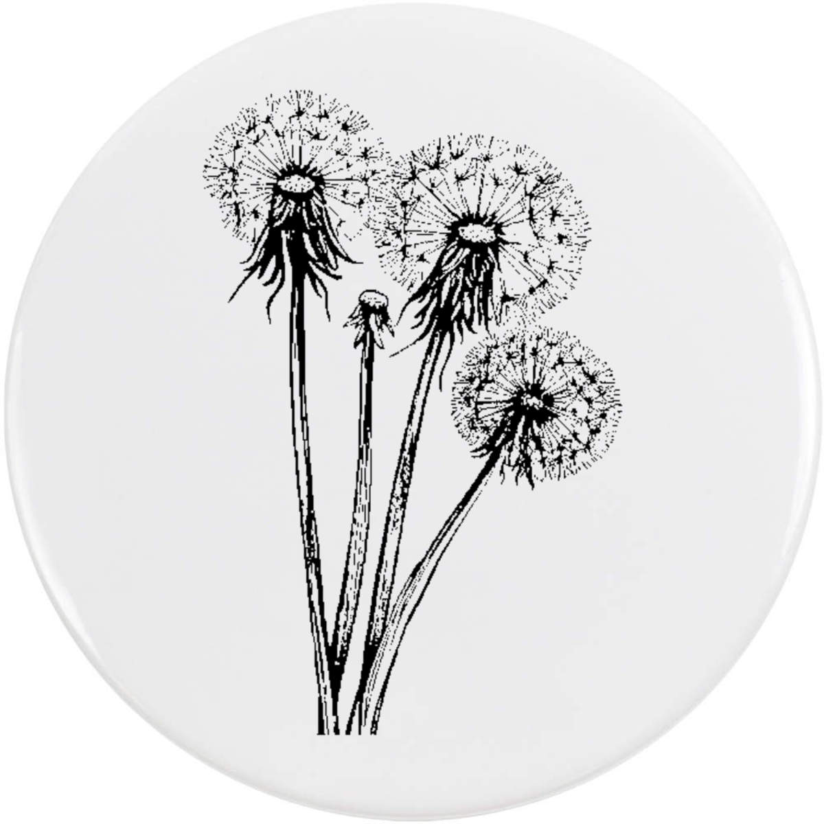 'Dandelion Plant' Button Badge - 58mm - Pin Back / Lapel Badge for Clothes, Bags, Accessories and Gifts (BB00153412)