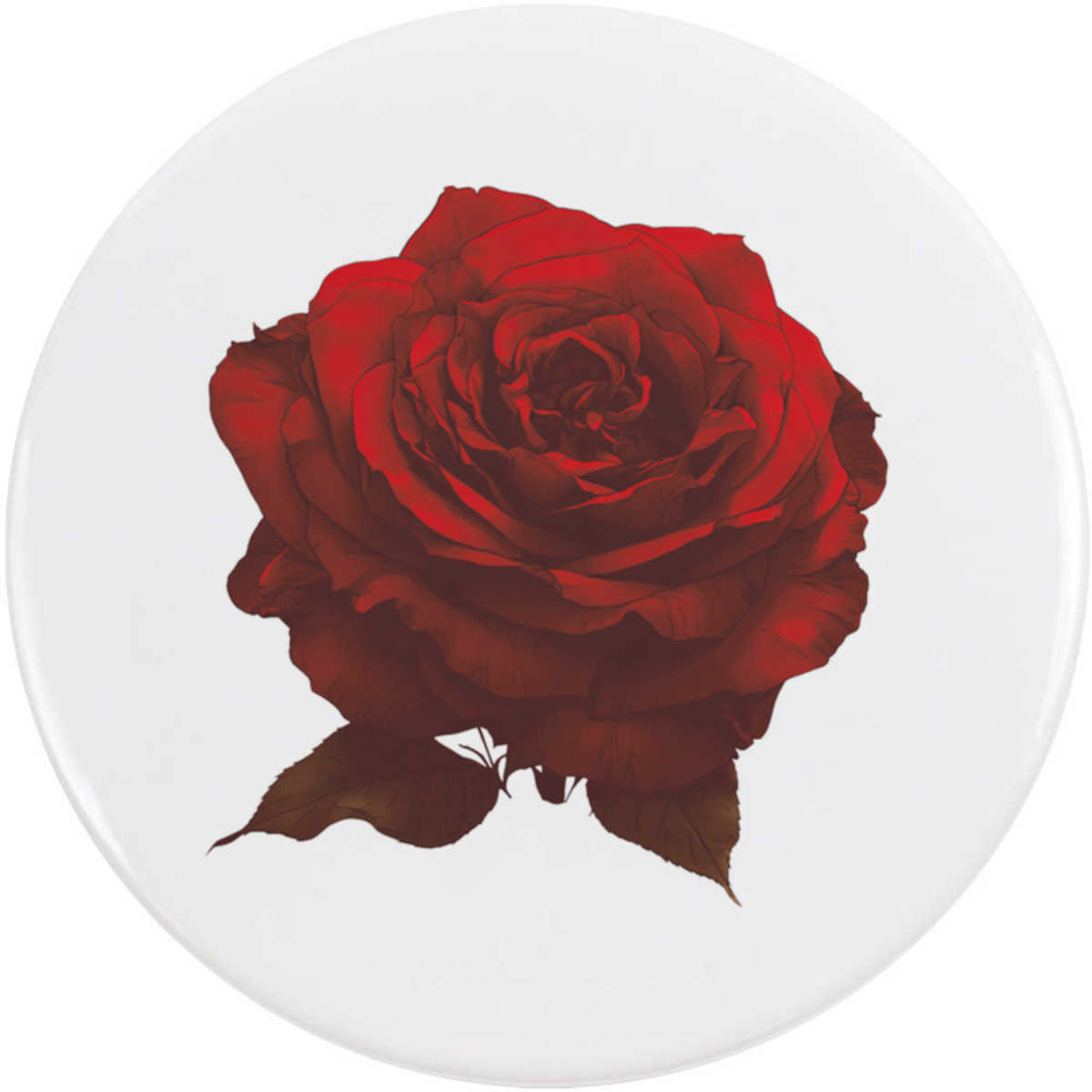 'Dark Red Rose' Button Badge - 58mm - Pin Back / Lapel Badge for Clothes, Bags, Accessories and Gifts (BB00153715)